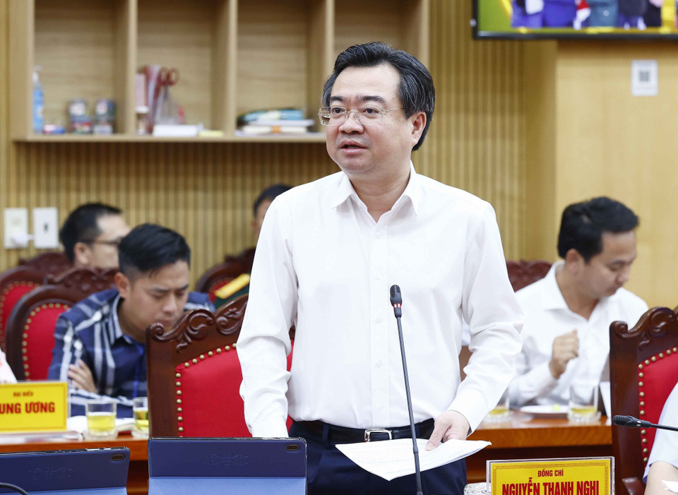 Ông Nguyễn Thanh Nghị, Ủy viên Trung ương Đảng, Bộ trưởng Bộ Xây dựng phát biểu. (Ảnh: Doãn Tấn/TTXVN)