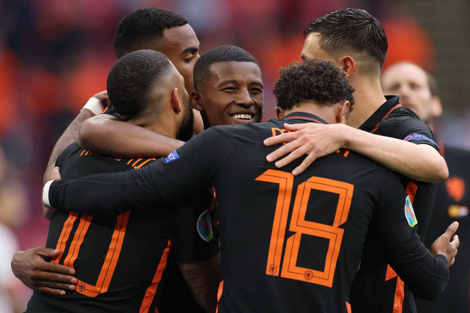 Cùng với Italy và Bỉ, Hà Lan giành 9 điểm tuyệt đối và xếp đầu bảng C. (Nguồn: AFP)