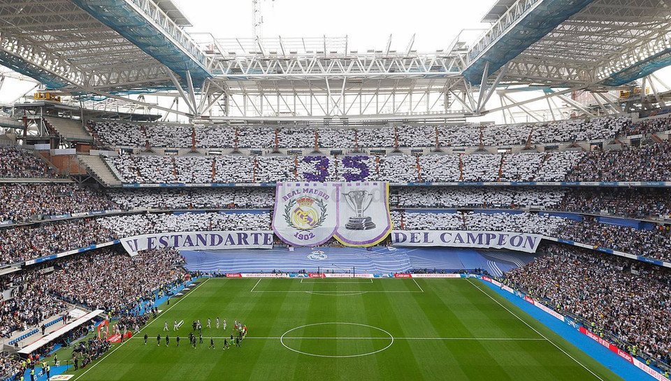 Không khí trên sân Bernabeu trước trận kinh điển Real Madrid-Barcelona. (Nguồn: realmadrid)