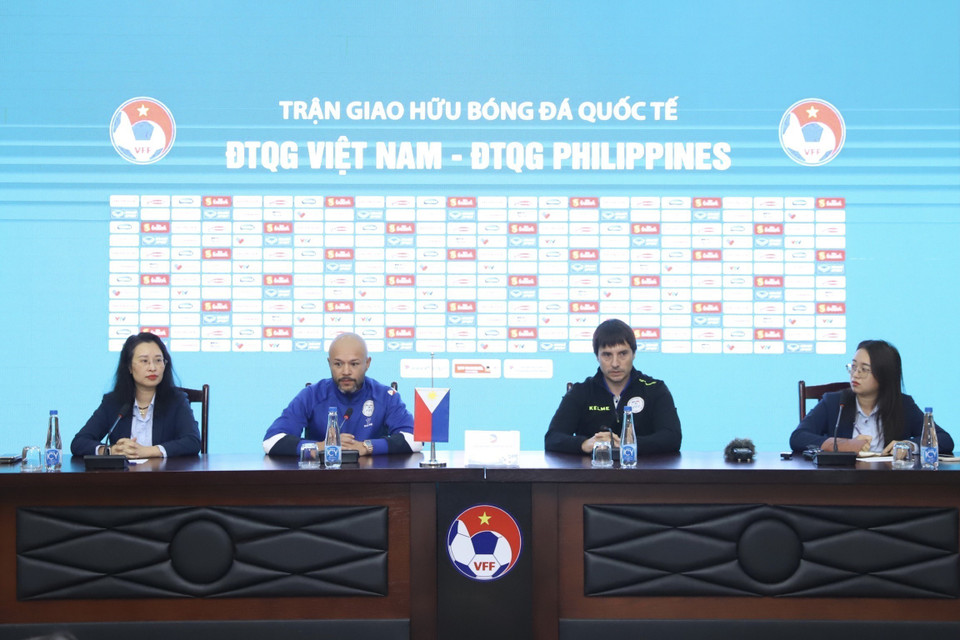 Quang cảnh họp báo. (Ảnh: Minh Quyết/TTXVN)