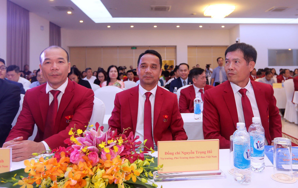 Đoàn thể thao Việt Nam đăng ký tham dự các môn gồm: Điền kinh, Bắn súng, Bơi, Cử tạ, Thể dục dụng cụ, Pencak Silat, Karate, Taekwondo, Wushu, Xe đạp, Đấu Kiếm, Bắn cung, Bóng đá nam, Bóng đá nữ...(Ảnh: Trọng Đạt/TTXVN)