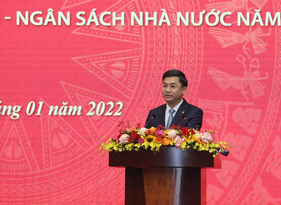 Ông Hà Minh Hải, Phó Chủ tịch Ủy ban Nhân dân thành phố Hà Nội, phát biểu tại hội nghị. (Ảnh: Phạm Hậu/TTXVN)