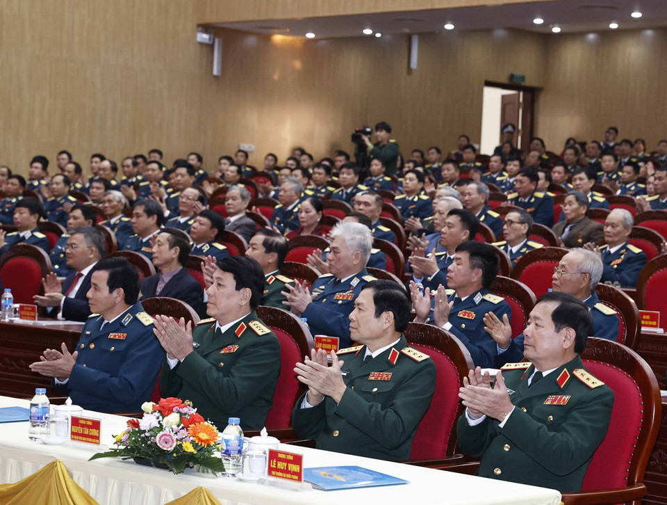 Các đại biểu tại buổi gặp mặt. (Ảnh: Thống Nhất/TTXVN)