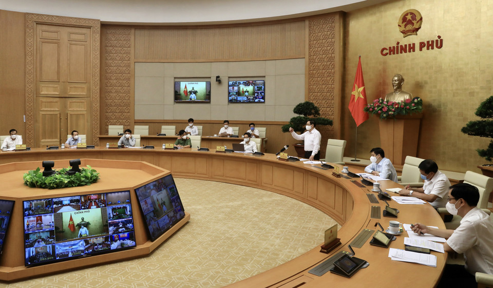 Thủ tướng Phạm Minh Chính phát biểu chỉ đạo. (Ảnh: Lâm Khánh/TTXVN)