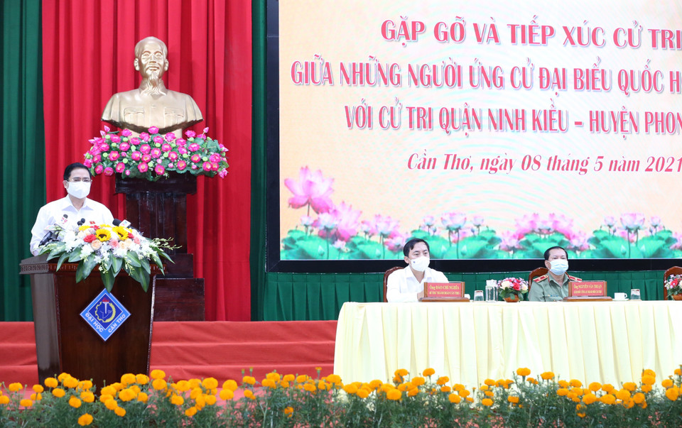 Thủ tướng Phạm Minh Chính phát biểu. (Ảnh: Văn Điệp/TTXVN)