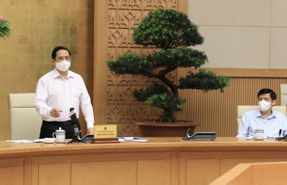 Thủ tướng Phạm Minh Chính phát biểu chỉ đạo. (Ảnh: Lâm Khánh/TTXVN)