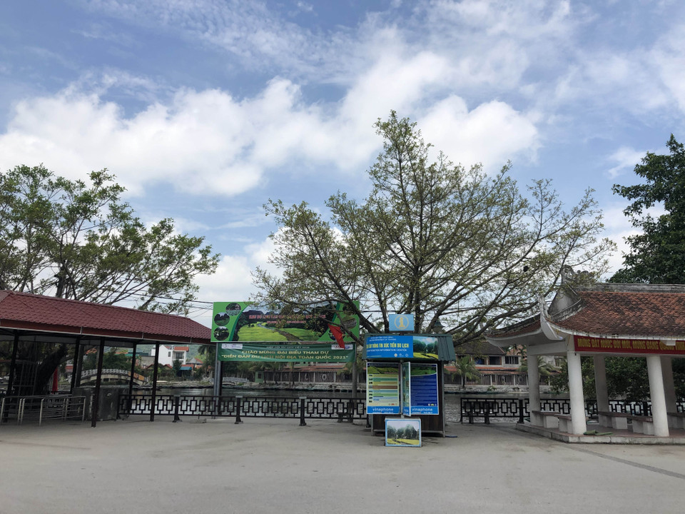 Khu du lịch Tam Cốc Bích Động tạm dừng đón khách từ ngày 7/5. (Ảnh: Hải Yến/TTXVN)