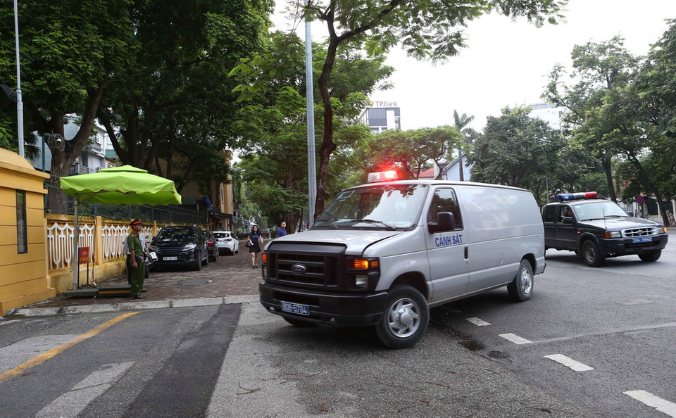 Sáng 30/7, tại Hà Nội, Tòa án nhân dân thành phố Hà Nội mở phiên tòa xét xử sơ thẩm 3 bị cáo. (Ảnh: Doãn Tấn/TTXVN)