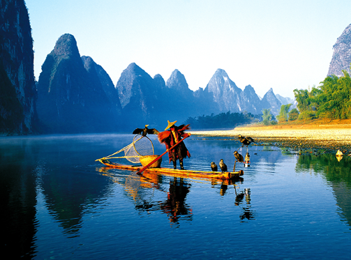 Sông Li ở khu vực Quảng Tây, miền nam Trung Quốc khiến ai cũng phải xiêu lòng. (Nguồn: Getty)