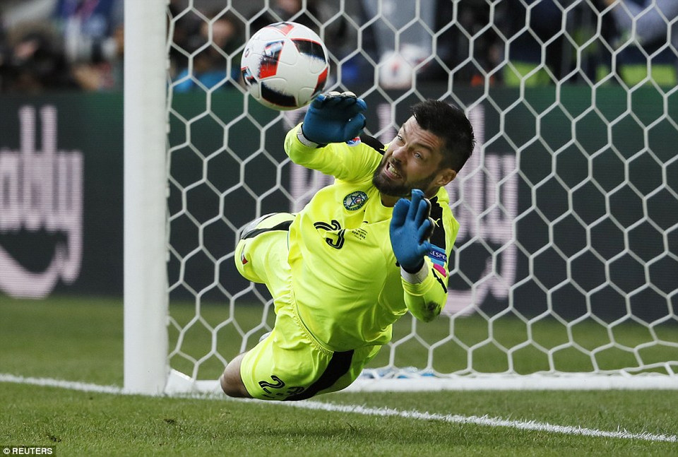 ...nhưng anh đã không thể đánh bại được thủ thành Kozacik.