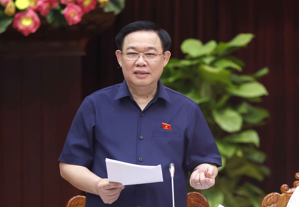 Chủ tịch Quốc hội bày tỏ tin tưởng Đà Nẵng sẽ có bước phát triển vượt bậc trong tương lai, tạo ra được động lực mới cho sự phát triển sau này. (Ảnh: Doãn Tấn/TTXVN)