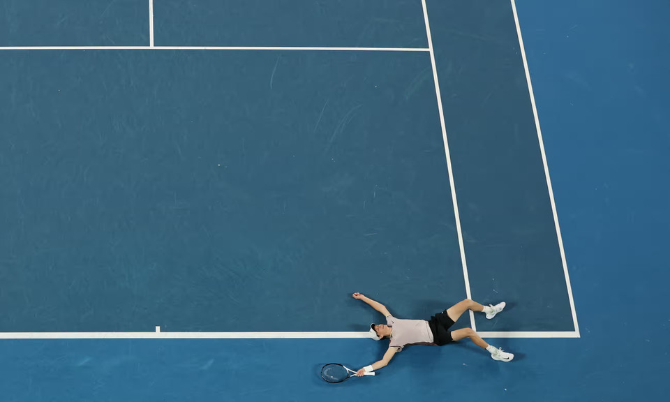 ...để giành chiến thắng 6-3, qua đó khép lại với chức vô địch Australian Open 2024. (Nguồn: Getty Images)