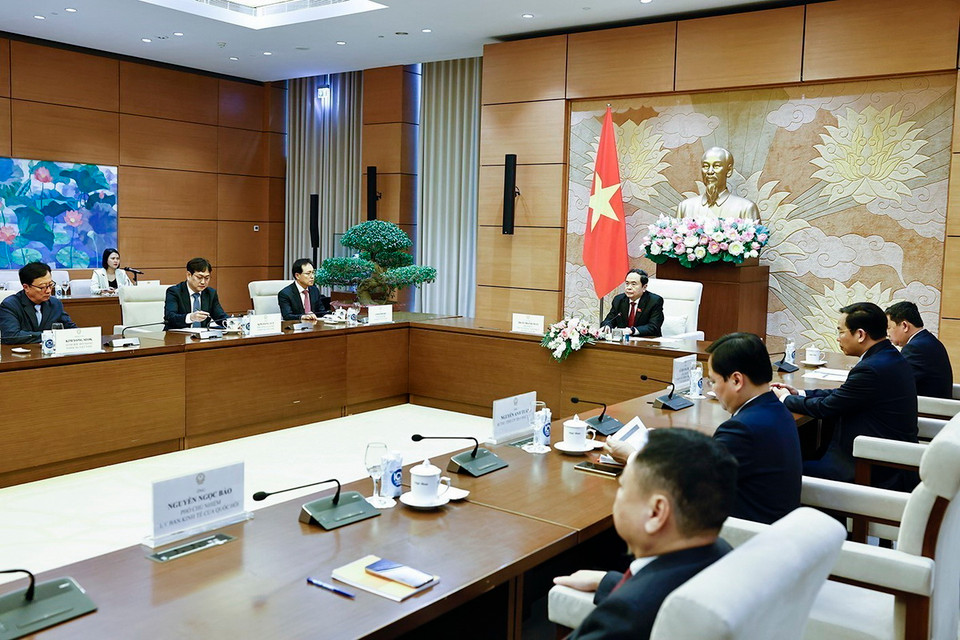 Quang cảnh buổi tiếp. (Ảnh: Doãn Tấn/TTXVN)