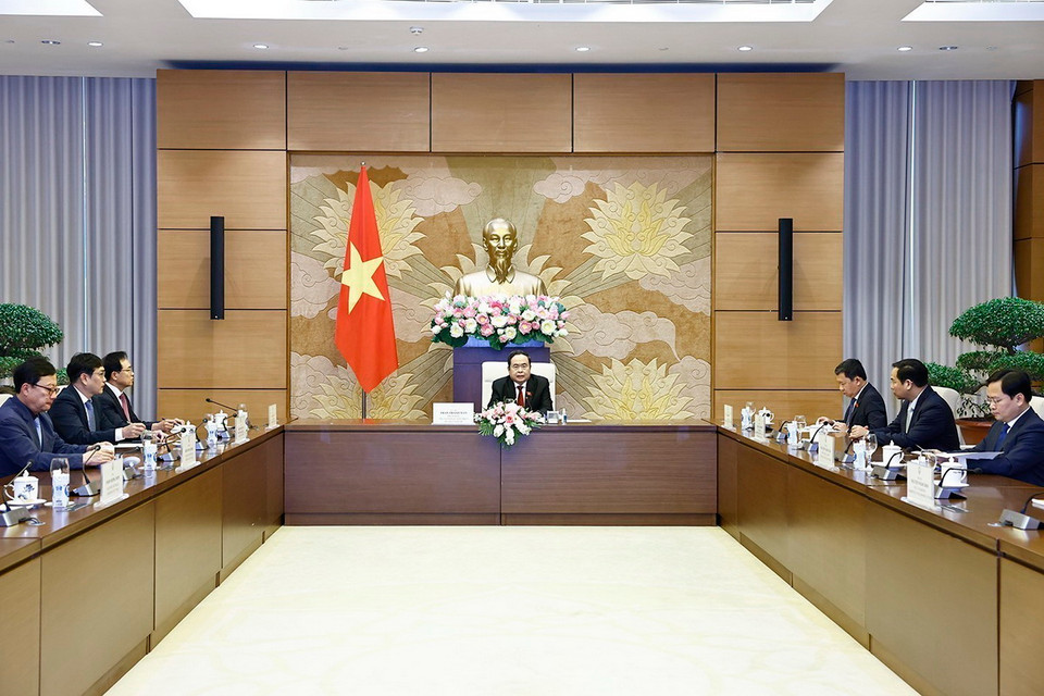 Quang cảnh buổi tiếp. (Ảnh: Doãn Tấn/TTXVN)