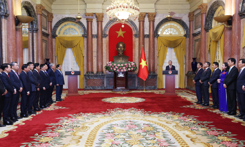 Tổng Bí thư, Chủ tịch nước Tô Lâm phát biểu. (Ảnh: Lâm Khánh/TTXVN)