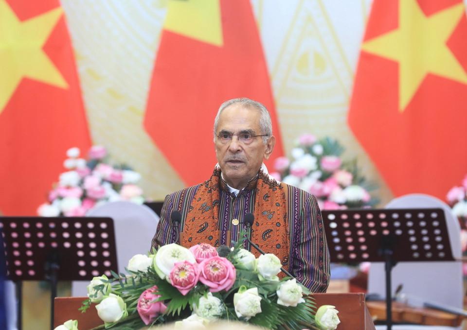 Tổng thống Timor-Leste Jose Ramos-Horta phát biểu. (Ảnh: Lâm Khánh/TTXVN)