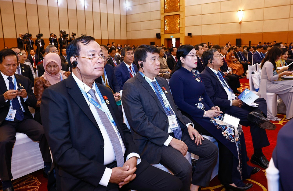 Đại biểu Việt Nam dự hội nghị. (Ảnh: Doãn Tấn/TTXVN)