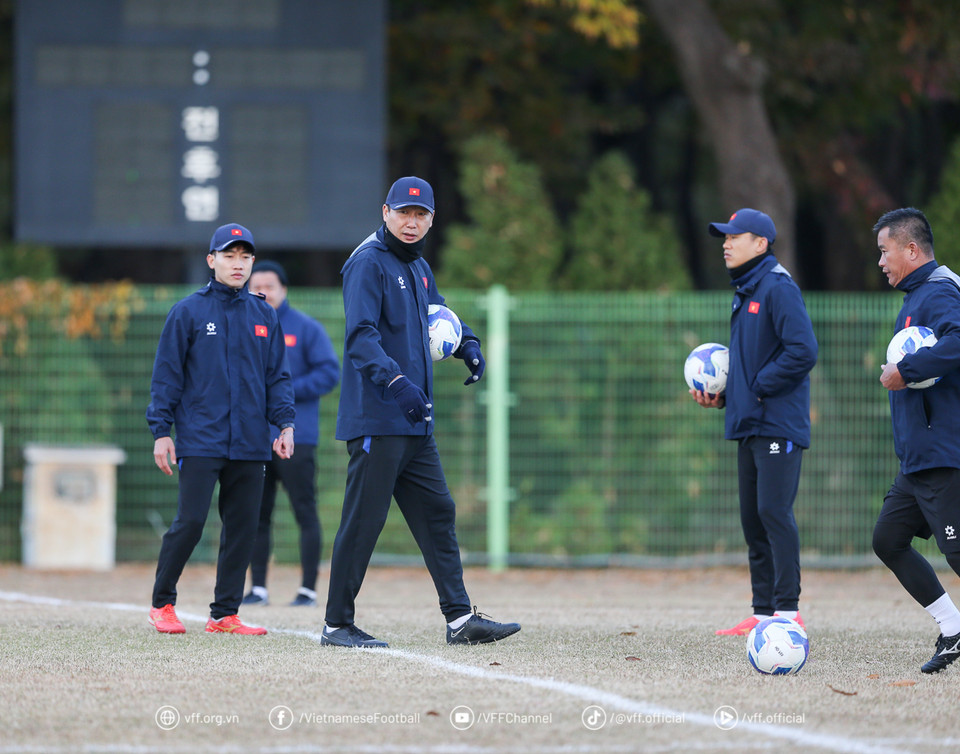 HLV Kim Sang-sik đặc biệt coi trọng đợt tập huấn lần này của đội tuyển. (Nguồn: VFF)