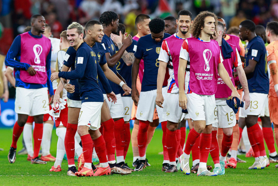 Tại tứ kết, nhà đương kim vô địch sẽ đối đầu với tuyển Anh. (Ảnh: Hải An/Vietnam+)