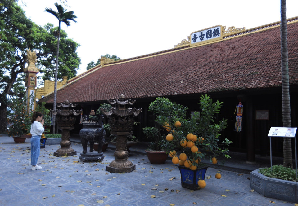 Tiền Đường chùa Trấn Quốc. (Ảnh: Hoàng Hiếu/TTXVN) 