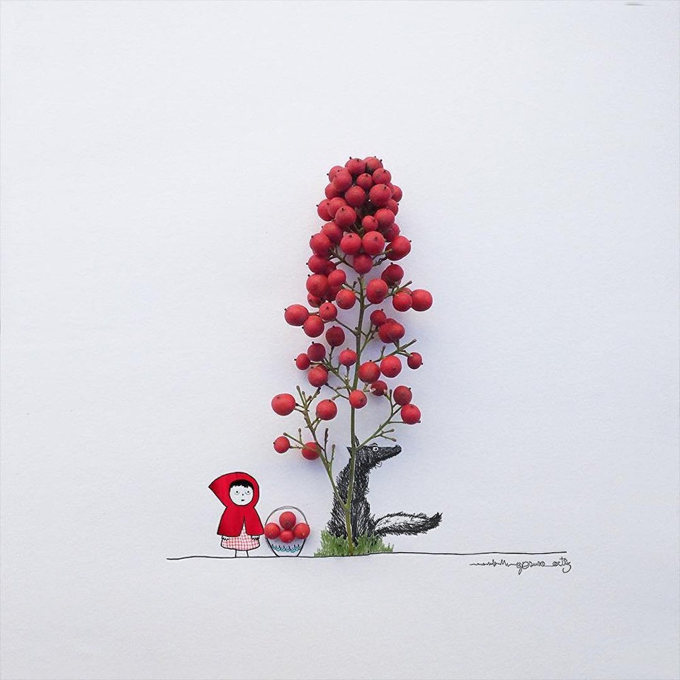 Cô bé quàng khăn đỏ. (Nguồn: Sputnik)