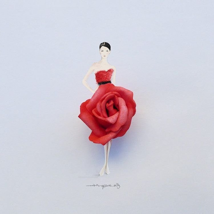 Mỹ nữ trong bộ váy đỏ. (Nguồn: Sputnik)