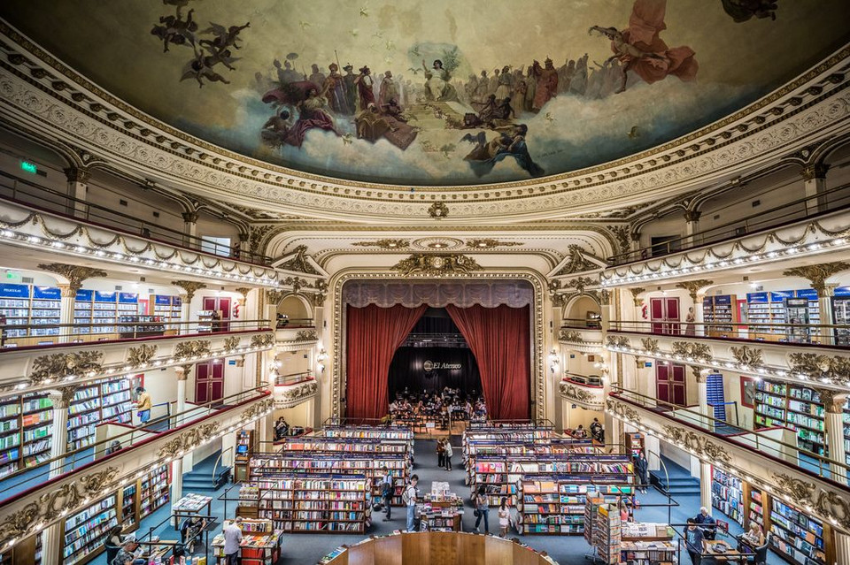 Một nhà hát cũ ở Buenos Aires trở thành nhà sách đẹp nhất thế giới. (Nguồn: NatGeo)