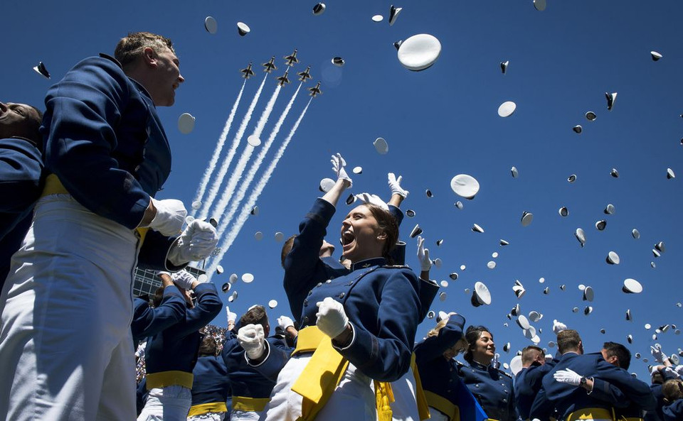 Lễ mừng tốt nghiệp của các sinh viên Học viện Không quân Hoa Kỳ . (Nguồn: NatGeo)