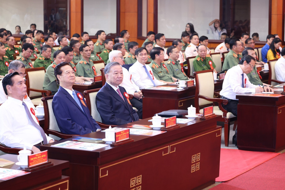 Tổng Bí thư, Chủ tịch nước Tô Lâm dự Lễ kỷ niệm 55 năm thực hiện Di chúc Chủ tịch Hồ Chí Minh. (Ảnh: Lâm Khánh/TTXVN)