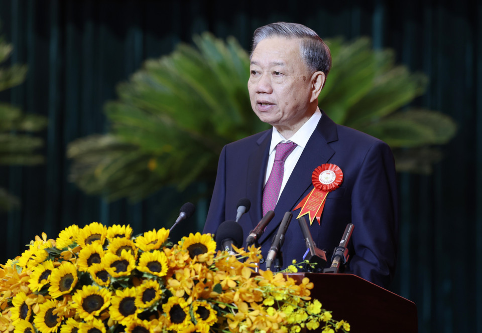 Tổng Bí thư, Chủ tịch nước Tô Lâm phát biểu chỉ đạo. (Ảnh: Lâm Khánh/TTXVN)