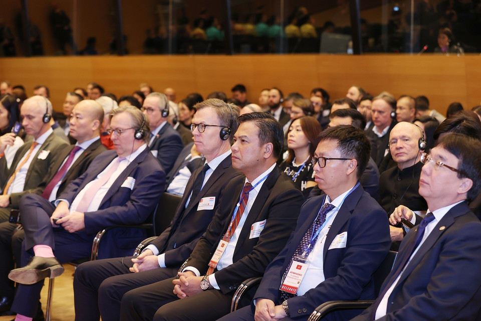 Các đại biểu dự Diễn đàn doanh nghiệp Việt Nam – Luxembourg. (Ảnh: Dương Giang/TTXVN)