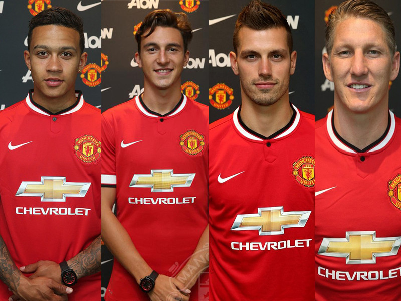 4 tân binh của Manchester United.