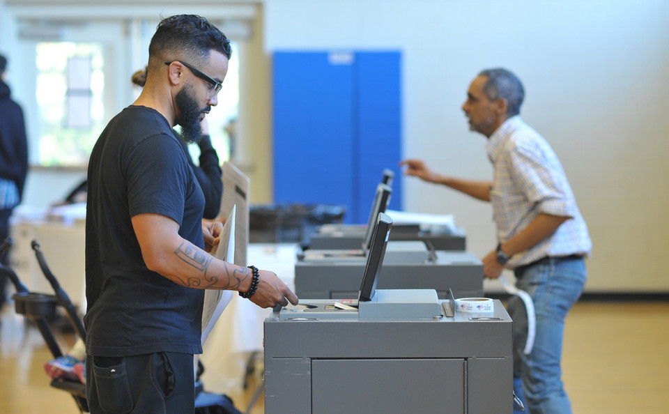 Một điểm bầu cử tại Virginia. (Ảnh: Thanh Tuấn/Vietnam)