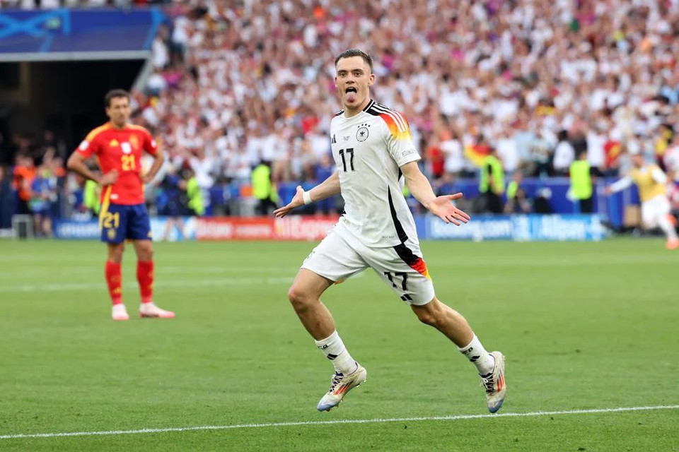 Florian Wirtz là người đã lập công cho Đội tuyển Đức. (Nguồn: Getty Images)