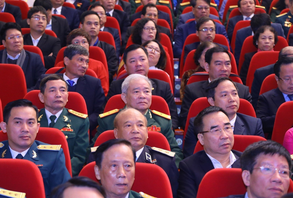 Các đại biểu dự buổi lễ. (Ảnh: Văn Điệp/TTXVN)