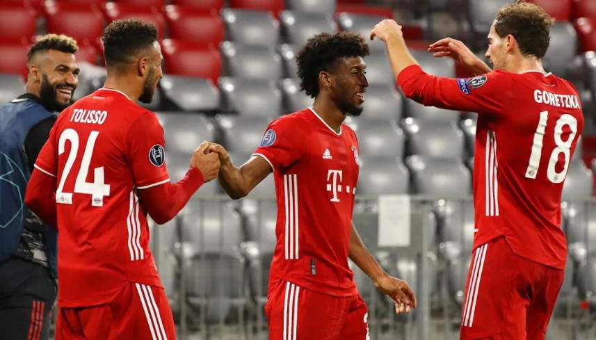 Coman, Leon và Tolisso - 3 cầu thủ ghi bàn cho Bayern ở trận này. (Nguồn: FcBayern)