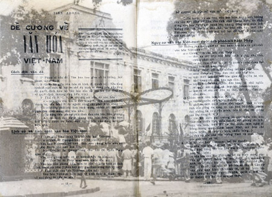 Đề cương về văn hóa Việt Nam 1943 cùng sức mạnh văn hóa tinh thần được tạo ra trong cuộc vận động văn hóa từ tháng 2/1943 đã góp phần xứng đáng vào thắng lợi vĩ đại của cuộc cách mạng tháng 8, lập nên nước Việt Nam Dân chủ Cộng hòa, Nhà nước công nông đầu tiên ở Đông Nam Á. (Ảnh: Tư liệu TTXVN)