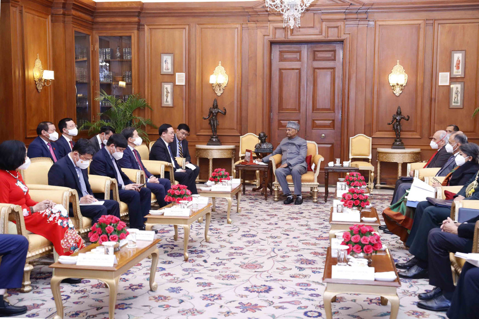 Quang cảnh cuộc gặp. (Ảnh: Doãn Tấn/TTXVN)