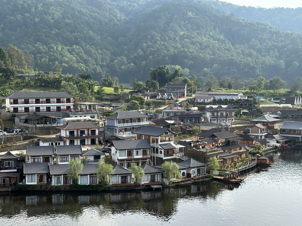 Làng Tình yêu Thái (Ban Rak Thai) - ngôi làng được mệnh danh là đẹp nhất Thái Lan ở Mae Hong Son. (Ảnh: Huy Tiến/TTXVN)