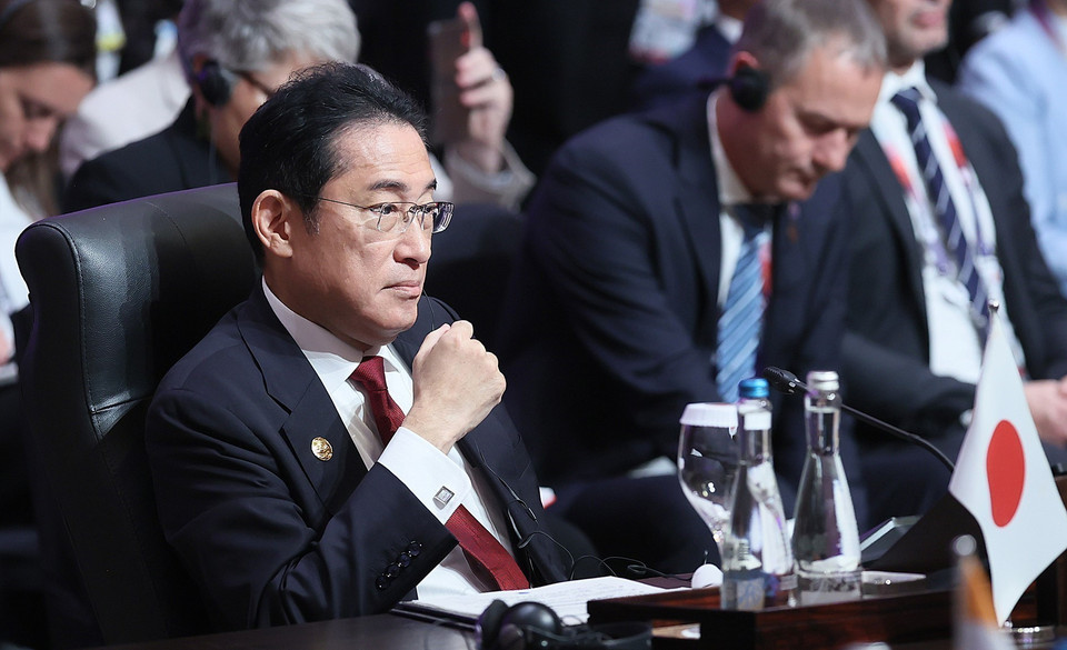 Thủ tướng Nhật Bản Fumio Kishida tham dự Hội nghị Cấp cao ASEAN với các đối tác Đông Á (EAS) lần thứ 18. (Ảnh: Dương Giang/TTXVN)