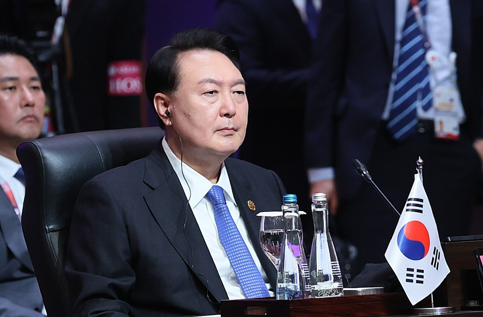 Tổng thống Hàn Quốc Yoon Suk Yeol tham dự Hội nghị Cấp cao ASEAN-Đông Á (EAS) lần thứ 18. (Ảnh: Dương Giang/TTXVN)