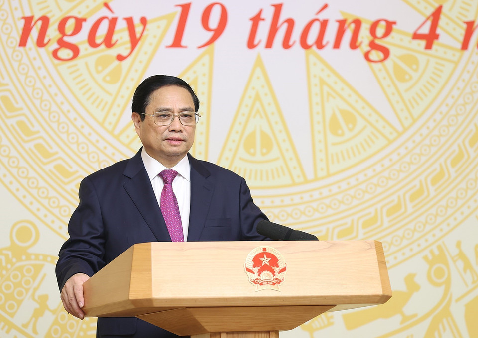 Thủ tướng Phạm Minh Chính chủ trì Phiên họp thứ tư Ban Chỉ đạo cải cách hành chính của Chính phủ. (Ảnh: Dương Giang/TTXVN)
