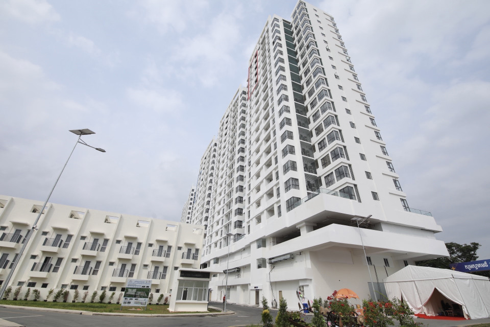 Làng SEA Games chỉ chứa khoảng 32% trong tổng số 11.000 thành viên. Những người còn lại sẽ lưu trú ở Kep, Kampot, Siem Reap và Sihanoukville. (Ảnh: Minh Quyết/TTXVN)