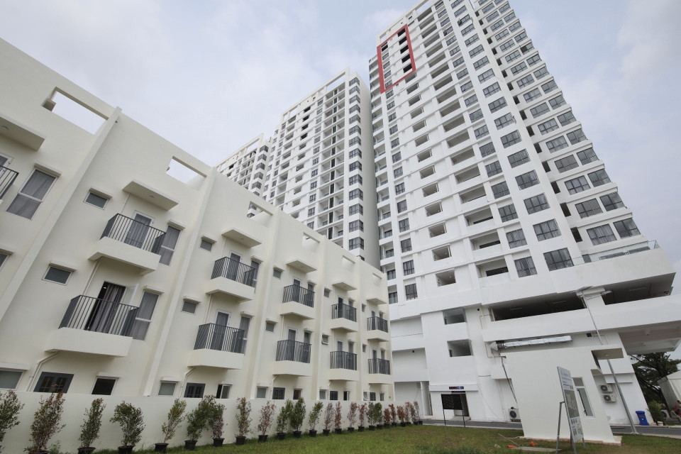 Làng SEA Games chỉ chứa khoảng 32% trong tổng số 11.000 thành viên. Những người còn lại sẽ lưu trú ở Kep, Kampot, Siem Reap và Sihanoukville. (Ảnh: Minh Quyết/TTXVN)