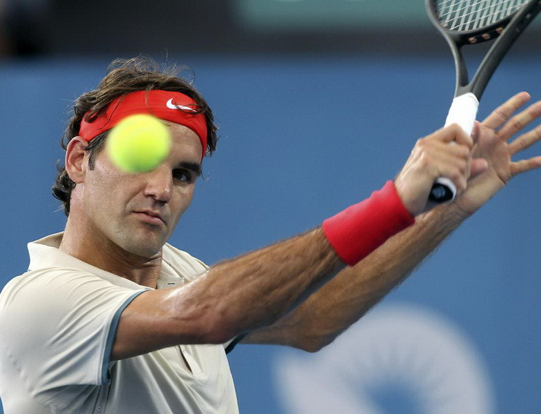 Cái nóng trên 40 độ C thực sự là thách thức không nhỏ đối với Federer. (Nguồn: AP)