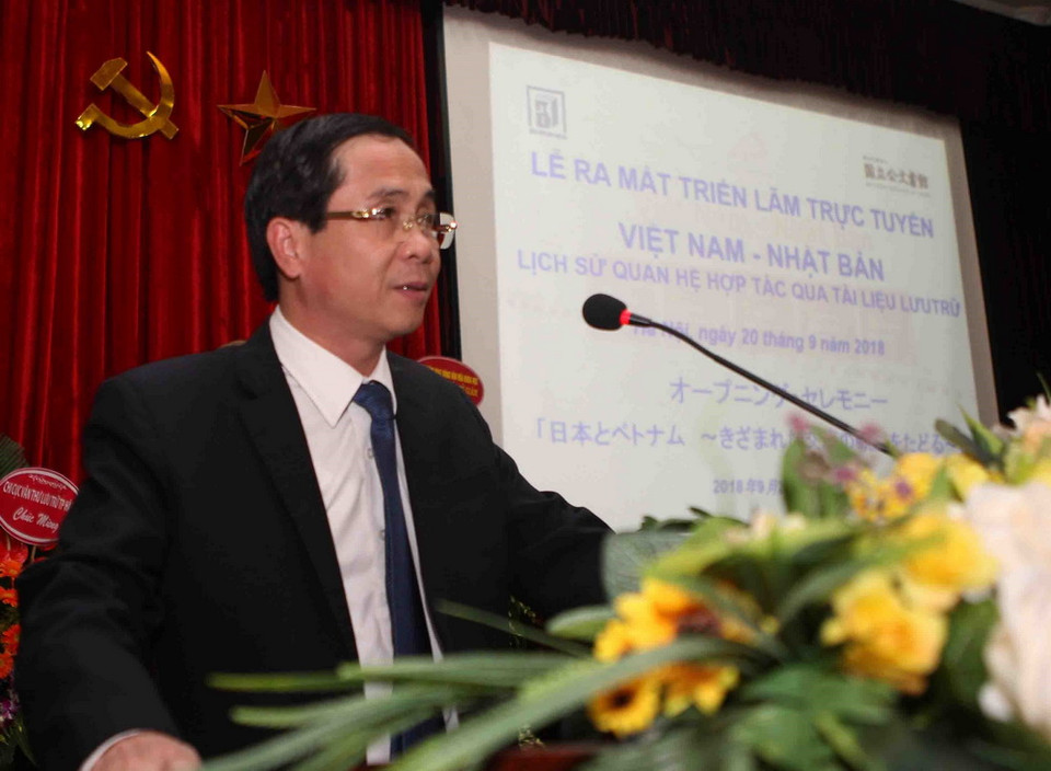 Thứ trưởng Bộ Nội vụ Triệu Văn Cường phát biểu. (Ảnh: Thanh Tùng/TTXVN)