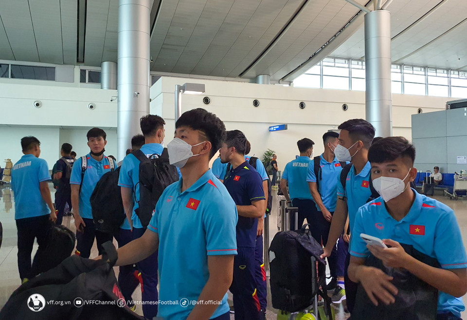 Đội tuyển U22 Việt Nam sang Campuchia với 24 cầu thủ. (Nguồn: VFF)