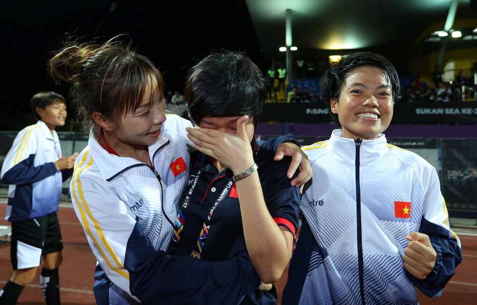 Hạnh phúc tràn ngập.(Ảnh: Quốc Khánh/TTXVN)