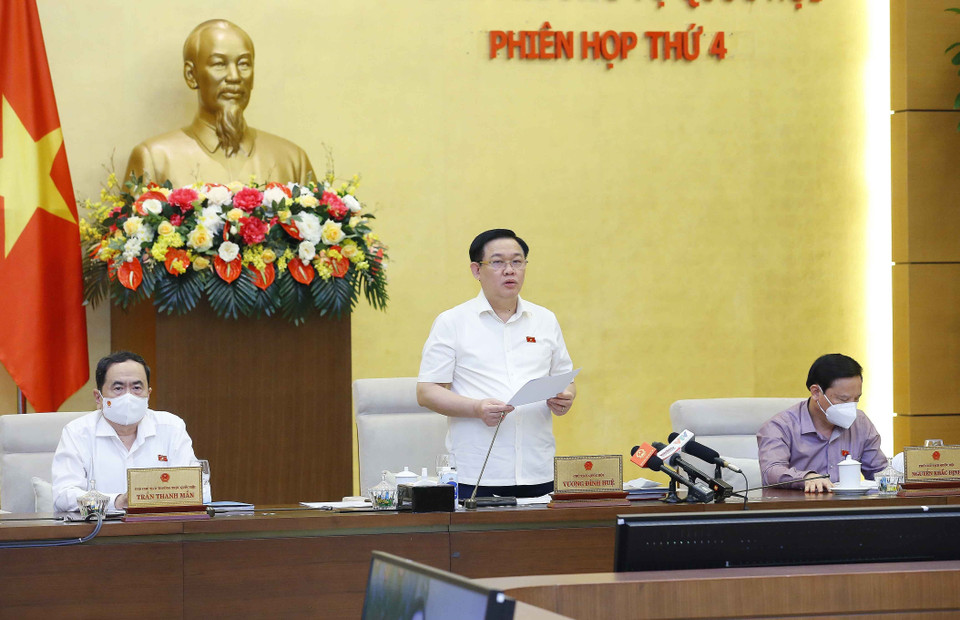 Chủ tịch Quốc hội Vương Đình Huệ. (Ảnh: Doãn Tấn/TTXVN)