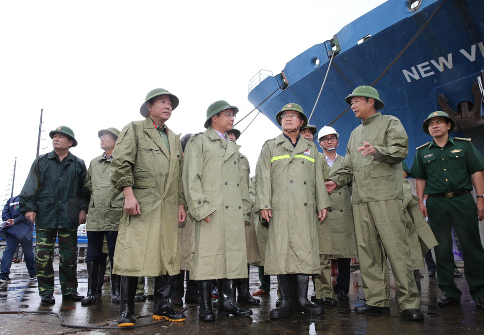 Khoảng chiều tối đến tối 2/8, bão số 3 sẽ đi vào đất liền các tỉnh từ Quảng Ninh đến Thái Bình với sức gió mạnh cấp 7-8, giật cấp 10-11.(Ảnh: Dương Giang/TTXVN)